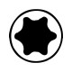 Tournevis TORX®, Dimensions : T 27, Long. de la lame 115 mm, Long. totale 223 mm, Ø de la lame : 5,5 mm 