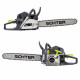 Tronçonneuse thermique à chaîne 52cc schter guide 46 cm       gris 