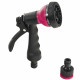 Tuyau extensible rose 7,5m + pistolet 