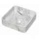 Vasque marbre blanc adeona - Forme au choix Carré