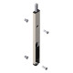 Verrou finition argent longueur 260 mm pour menuiserie aluminium types dator 6840, 6850 et 6860 