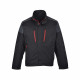 Veste de travail portwest texo tagus - Taille et coloris au choix  Noir-Rouge