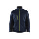 Veste Softshell 49502516 - Couleur au choix Bleu-marine-foncé/Jaune-Fluo