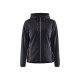Veste tricotée softshell à capuche femme 59412536 - Couleur au choix Marine-Foncé-Noir