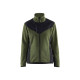 Veste tricotée softshell femme 59432536 - Couleur au choix Vert-foncé-Noir