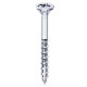 Vis Rocket tête fraisée Pozi VYNEX Acier zingué 5x80/50 - Boite de 200 - 351400025151 