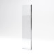 Volet pivotant pour paroi de douche fixe - 40x200cm - Verre 6 mm avec bande dépolie - Profile Chromé Aurlane - FAC250 