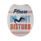 Wirquin 20720114 abattant trendy line relief "do not disturb" couvercle décor dessus 