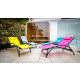 O'colors - fauteuil relax jaune - structure pliable et confortable 