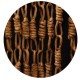 Rideau portière maïs yaounde 90 x200  cm brun 