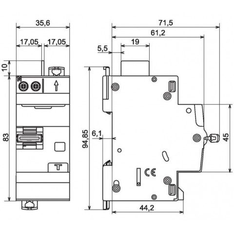 Disjoncteur différentiel dx³ 4500 6 ka courbe c type ac vis/auto 40a 30 ma