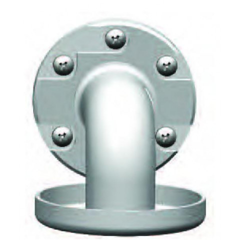 Barre d'appui lisse droite 450mm blanc (accessibilité pmr)