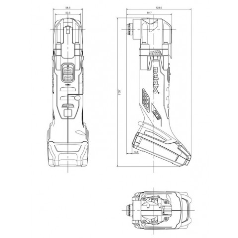 Outil multifonctions à batterie 18v 2ah li-ion - mt 18 ltx