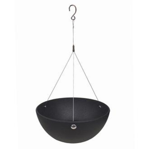 Jardiniere suspendue ou a poser allegria auto-irrigante, en materiaux recycles, avec drainage, prgompf303