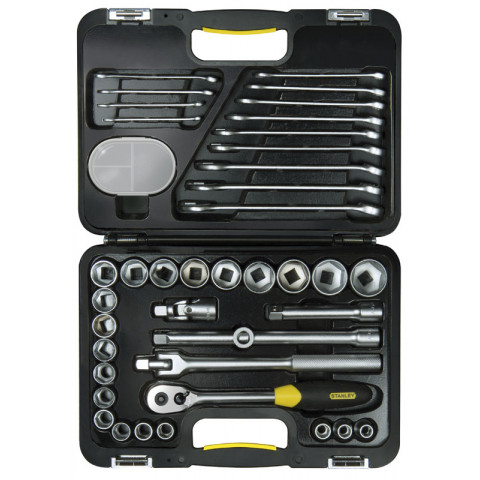 Coffret à Douilles 1/2” Clés mixtes - 40 pces STANLEY 1-99056