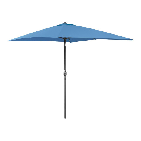 Grand parasol de jardin rectangulaire 200 x 300 cm inclinable - Couleur au choix