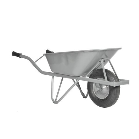 Brouette renforcée, 1 roue pneumatique, capacité 80 litres
