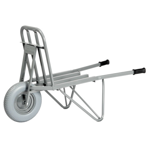 Brouette pour tuiles et briques, roue anti-crevaison