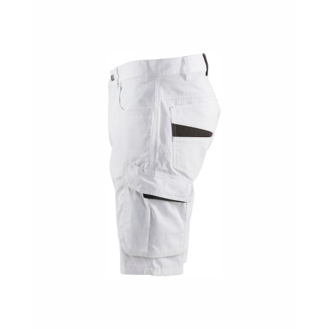Short de peintre stretch Blanc/Gris-Foncé 10941330 - Taille au choix