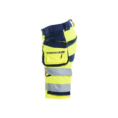 Short stretch 4D Haute-Visibilité avec poches flottantes détachables 11201648 - Couleur et taille au choix