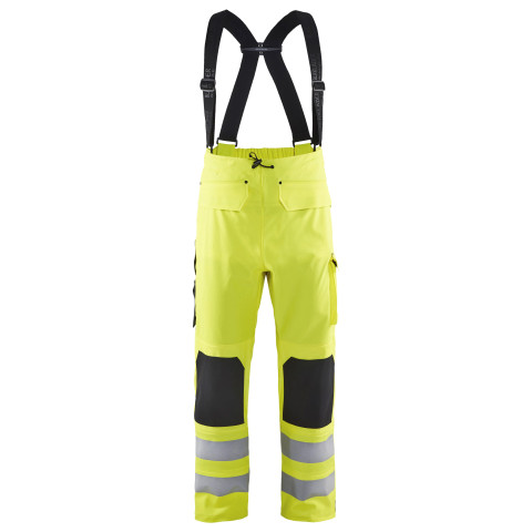 Pantalon pluie à bretelles haute-visibilité niveau 2 13022003 - Couleur et taille au choix