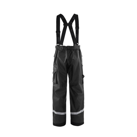 Pantalon de pluie Niveau 2 imperméable à bretelles Noir 13052003 - Taille au choix