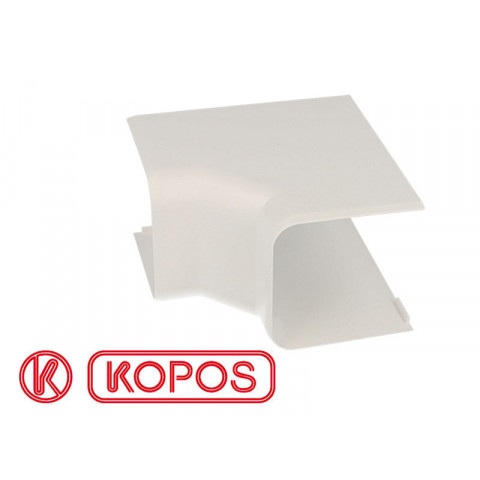 Angle intérieur pour goulotte pvc blanc 60 x 60 mm kopos