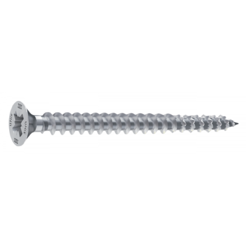 Vis HECO Unix Plus - Filetage Total - Ø3,5 x 40 - Tête Pozidriv - Zingué argent - Boîte de 500 - 45147