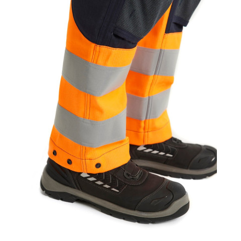 Pantalon multinormes inhérent Marine/Orange-Fluo 14881513 - Taille au choix