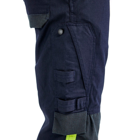 Pantalon multinormes inhérent APC 2 Marine/Jaune-Fluo 14911512 - Taille au choix