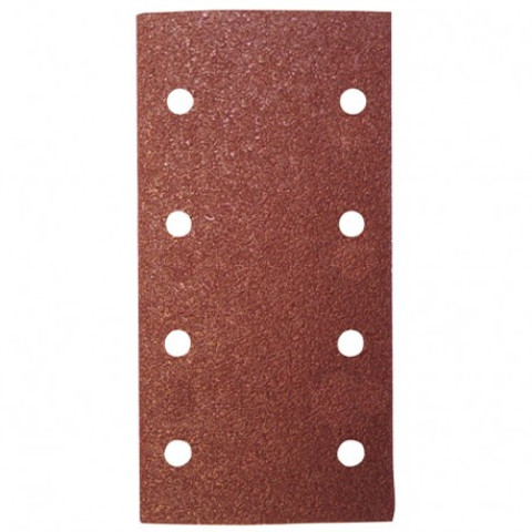 8 patins auto-agrippant corindon - 93 x 185 mm Gr. 40 - 8 trous - pour bois et métaux - LEMAN - 93185.08.81