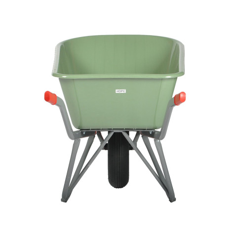 Brouette Noka Basic L avec bac en PEHD vert