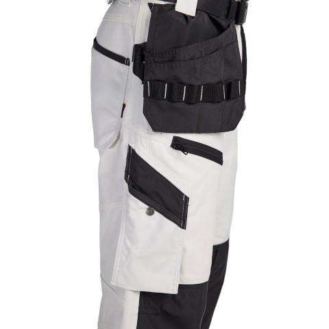 Pantacourt X1500 peintre Blanc/Gris-Foncé 15111210 - Taille au choix