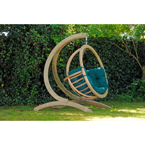 Balancelle globo chaise coussin et support - Couleur au choix