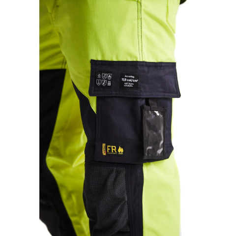 Pantalon multinormes inhérent Jaune-Fluo/Marine 15881512 - Taille au choix