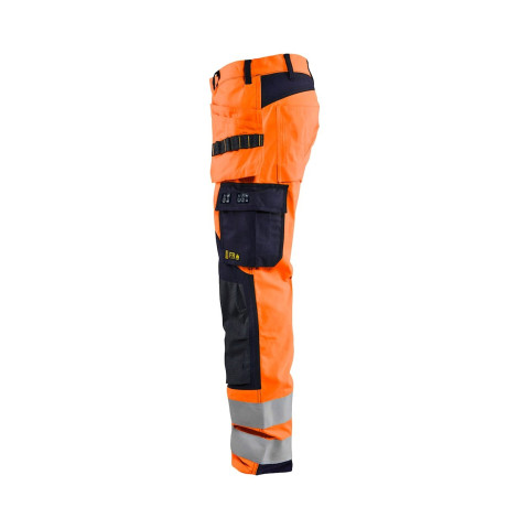 Pantalon multinormes inhérent avec poches flottantes Orange-Fluo/Marine 15891513 - Taille au choix