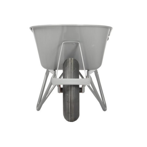 Brouette 80L, caisse 1mm arrondie avec roue pneumatique