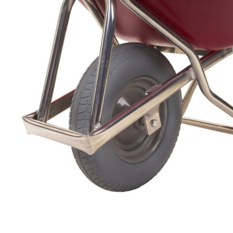 Brouette aluminium profi-Max Plus rouge roue anti-crevaison