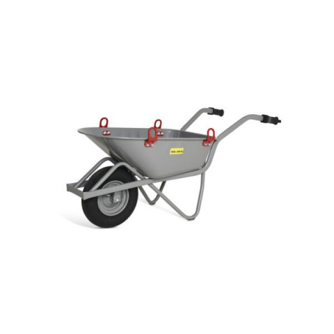 Brouette easy rider 80L,  roue pneumatique, anneau de levage