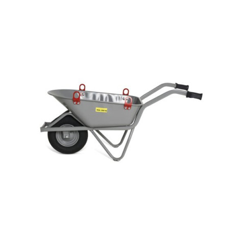 Brouette easy rider 80L,  roue pneumatique, anneau de levage