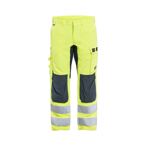 Pantalon multinormes inhérent +stretch Jaune-Fluo/Marine 17881512 - Taille au choix