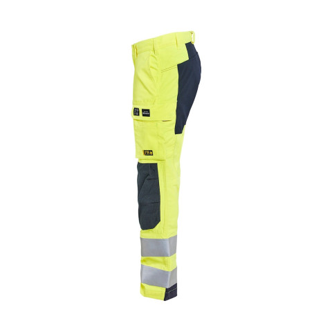 Pantalon multinormes inhérent +stretch Jaune-Fluo/Marine 17881512 - Taille au choix