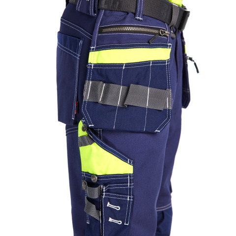 Pantalon stretch haute-visibilité coton avec poches flottantes 17941370 - Couleur et taille au choix