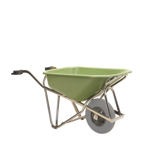 Brouette aluminium profi-Max Plus vert roue anti-crevaison