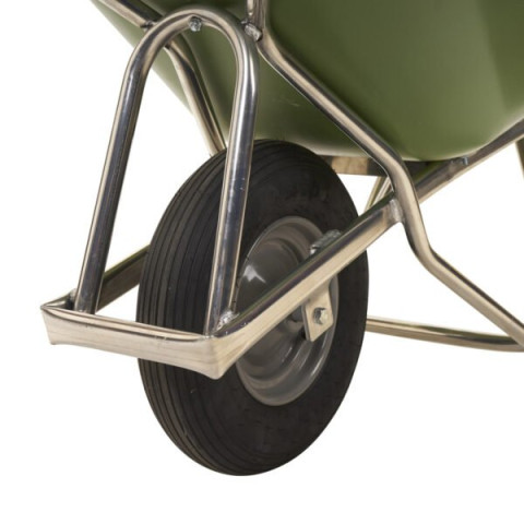 Brouette aluminium profi-Max Plus vert roue pneumatique