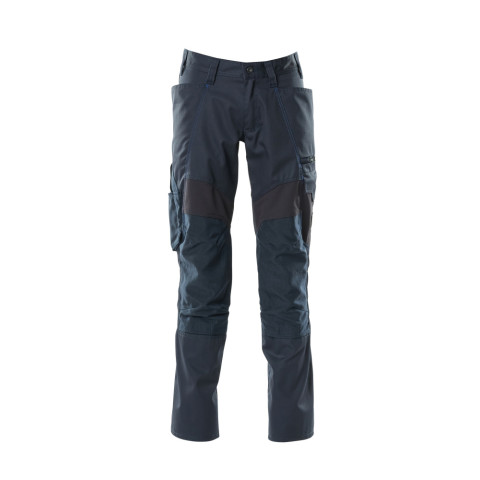 Pantalon de travail avec poches genouillères MASCOT Accelerate - 18579-442-Bleu marine-76-46