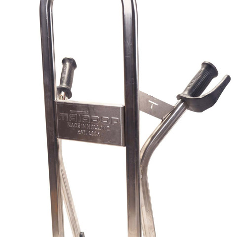 Diable aluminium a tablier sureleve M-NS et guide d'escalier