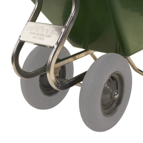 Brouette Noka 160 en alu avec 2 roues anti-crevaison