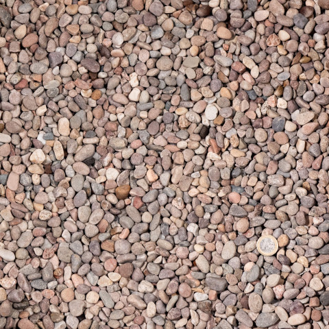 Pack 8 m² - galet morane extra mix beige gris 8-16 mm (20 sacs = 400kg)