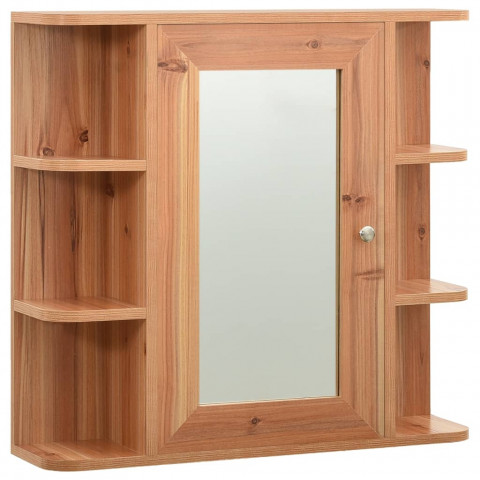 Armoire à miroir de salle de bain 66x17x63 cm mdf - Couleur au choix
